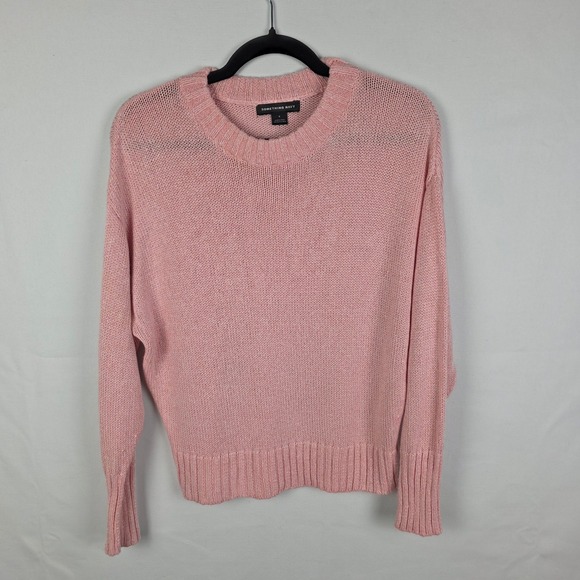 Something Navy Sweaters - Something Navy Womens Pink Crewneck Sweater Viscose Blend Size S SN406501MI